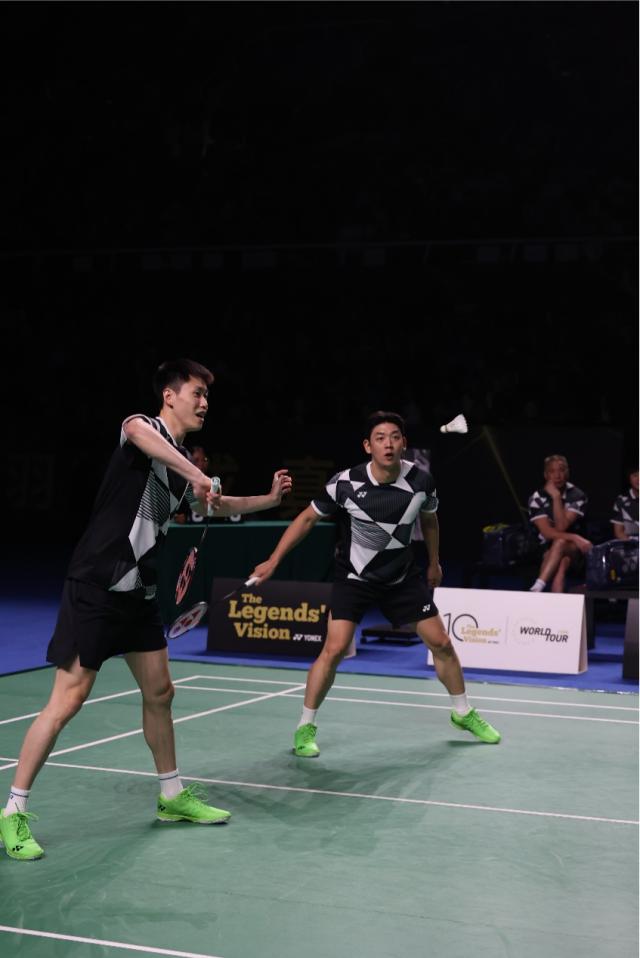 泰国羽毛球队鏖战韩国羽毛球队，林丹高光表现