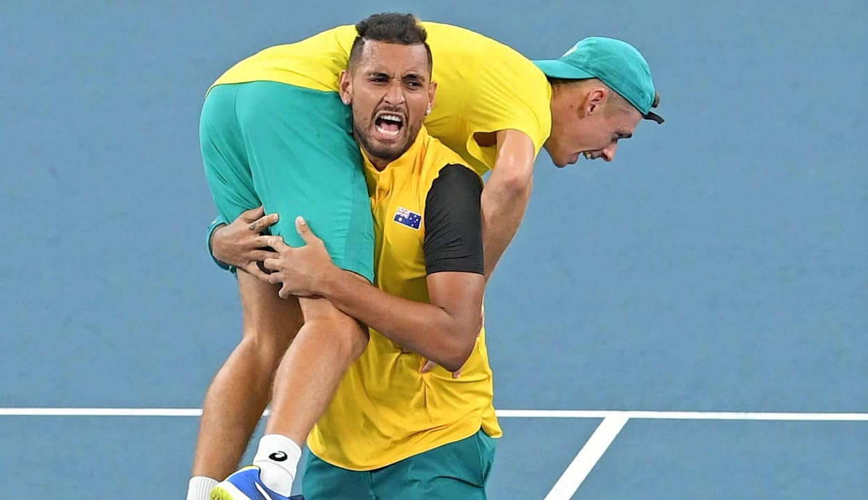 日本网球队完胜澳大利亚网球队，克耶高斯爆发神勇