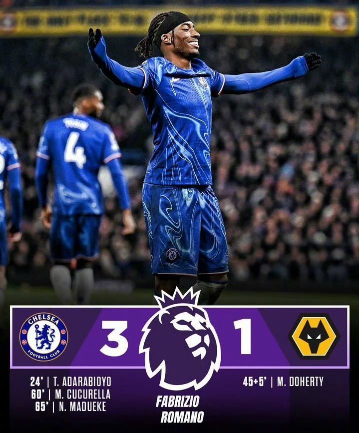 切尔西客场难求一胜，争冠形势岌岌可危